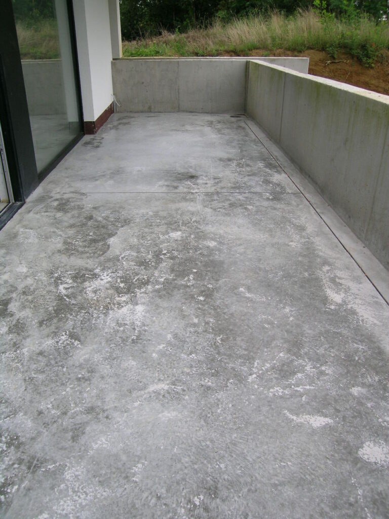 Vloerconcept - gepolierde betonvloer - terras